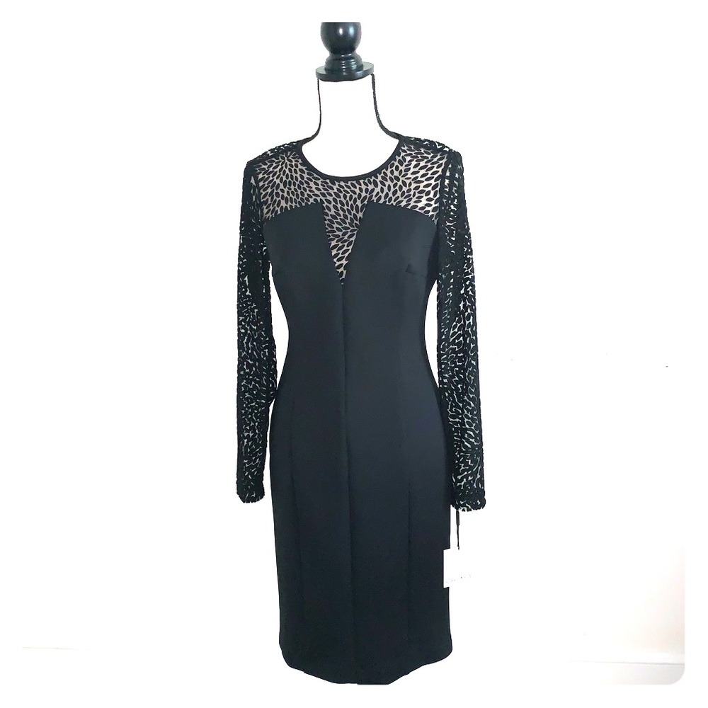 Calvin Klein Black Long Sleeve Dress